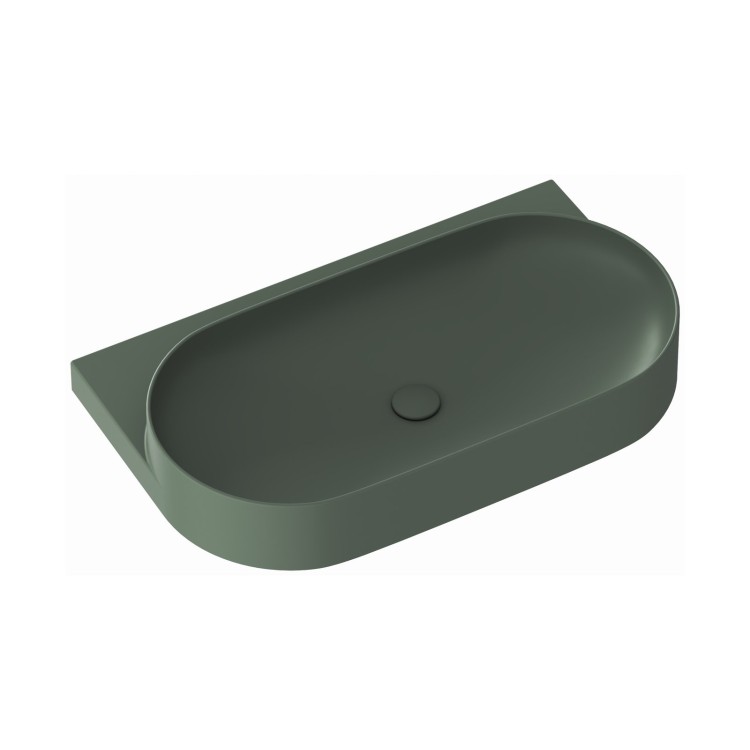 Vannas istabas izlietne RAVAK YARD 800 80.5x50 cm, grey green