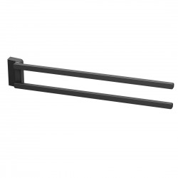 Dvieļu turētājs grozāms Ravak 10° 42cm, melns TD 340.20