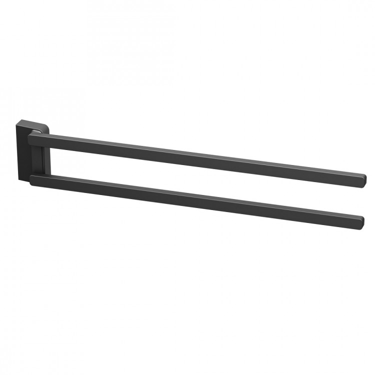 Dvieļu turētājs grozāms Ravak 10° 42cm, melns TD 340.20