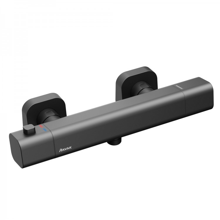 Termostata dušas maisītājs RAVAK 10° Free Black TD F 033.20/150, X070154