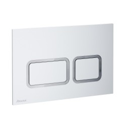 Noskalošanas taustiņš Ravak TWIN SATIN, satīns X01739