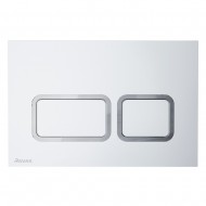 Noskalošanas taustiņš Ravak TWIN SATIN, satīns X01739