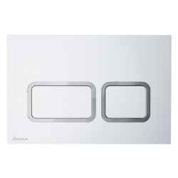Noskalošanas taustiņš Ravak TWIN SATIN, satīns X01739