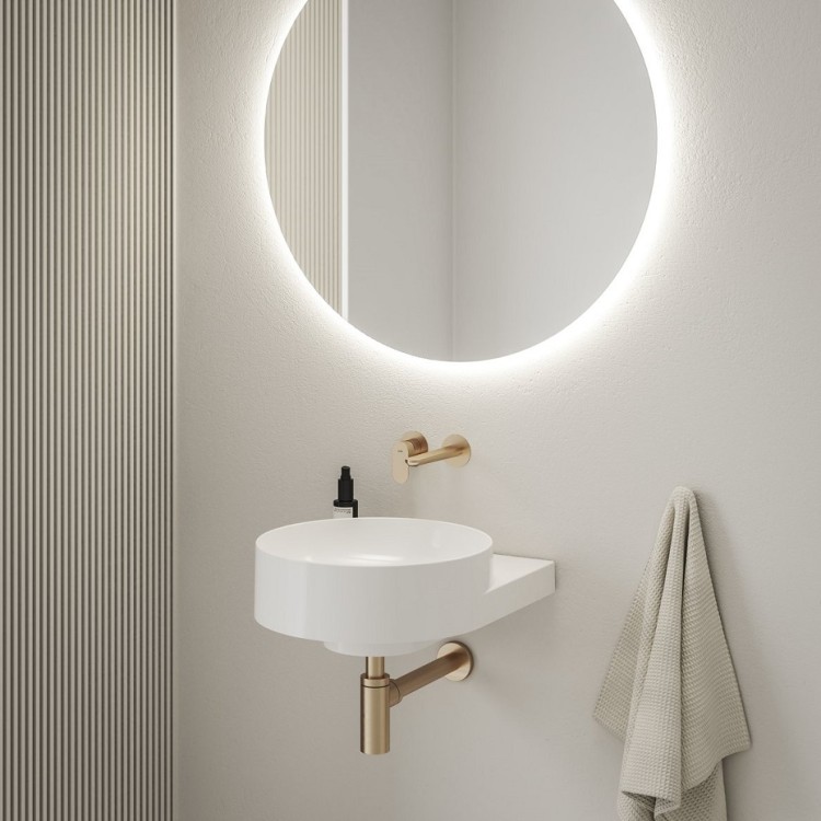 Izlietnes sifons glāze bez izplūdes Ravak 1 1/4x32, rozā zelts matēts