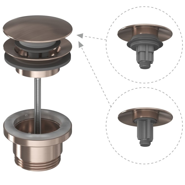 Sifona izplūde Ravak Click-Clack/fixed, garā, X03048