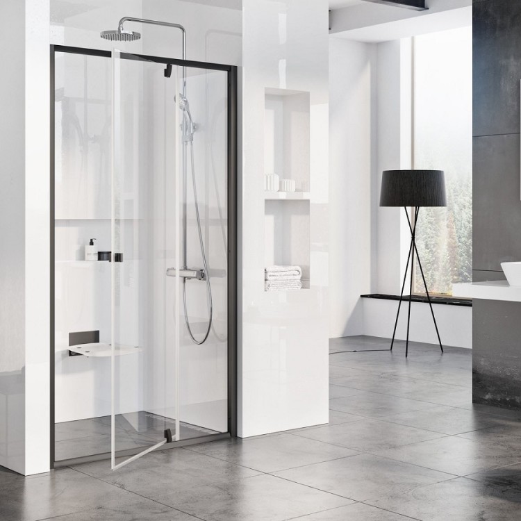 Dušas durvis RAVAK PIVOT PDOP2 100 cm, melns