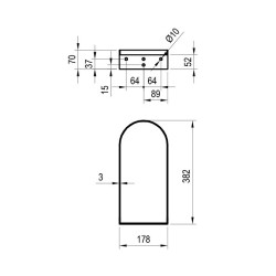 Izlietnes konsole Ravak Yard 400, balta X01776