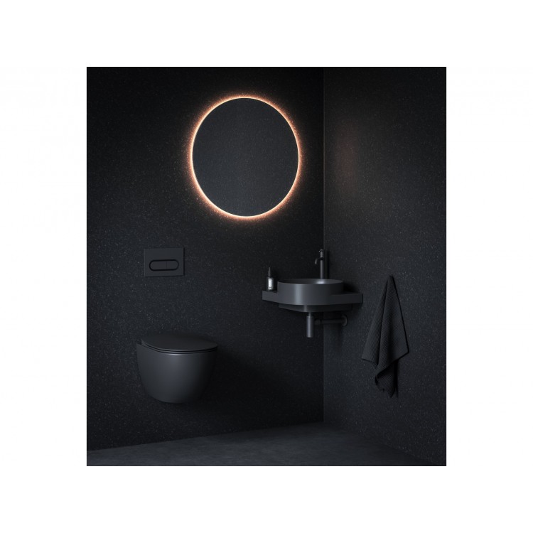 Vannas istabas stūra izlietne Ravak Yard 450 C 45x45 cm, melna XJX0D245000