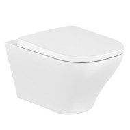 Tualetes pods piekaramais Roca Optica Rimless® Vortex ar soft close vāku