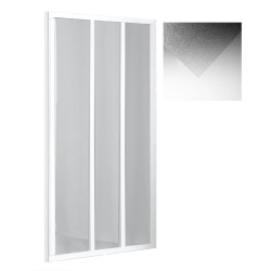 Dušas durvis Roth LD3/900 90cm, balts/grape