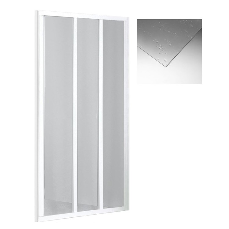 Dušas durvis Roth LD3/900 90cm, balts/polistirols