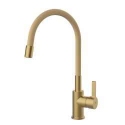 Virtuves izlietnes maisītājs Rubineta FLexy-33 (GD), matēts zelts