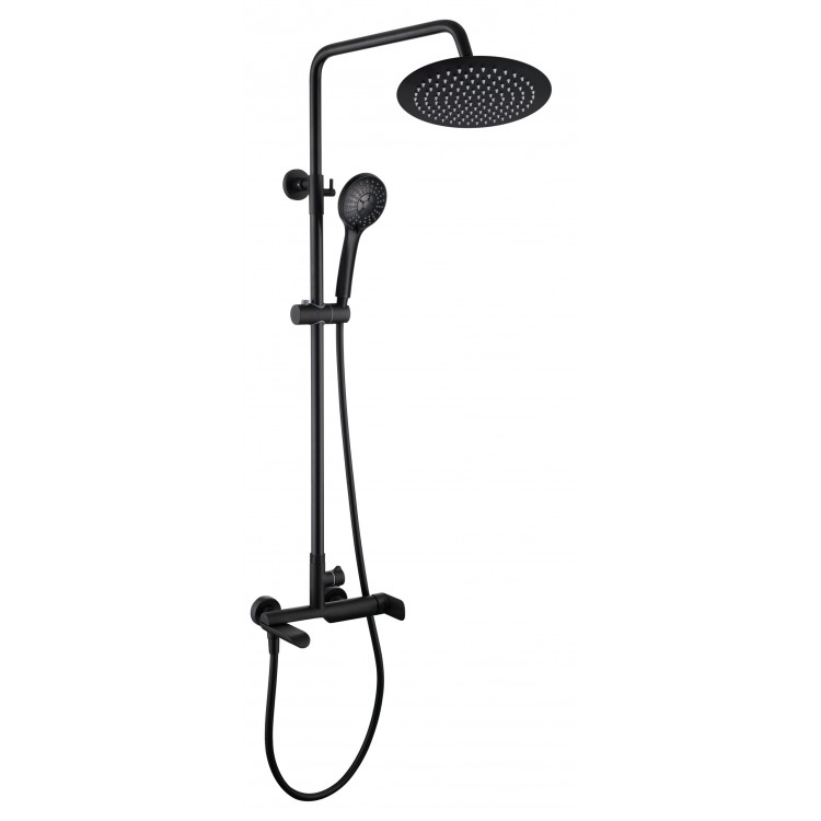 Vannas un dušas sistēma Rubineta OLO Ultra-10 (SW) BK, 1704932