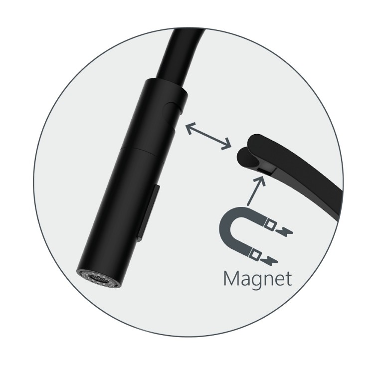 Virtuves izlietnes maisītājs Rubineta, Ultima-50, melns matēts