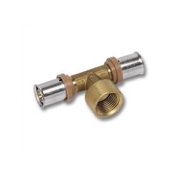 Presējamais trejgabals ar iekšējo vītni daudzslāņu caurulēm 16 x 1/2'' x 16 Sanha TH