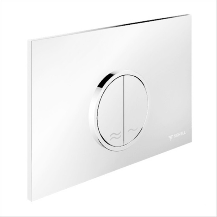 Noskalošanas taustiņš Schell Montus Circum, balts