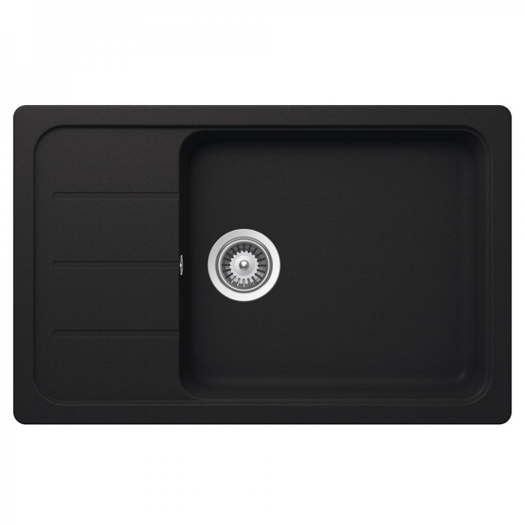 Virtuves izlietne Schock FORMHAUS D-100LS 78x50cm, onyx