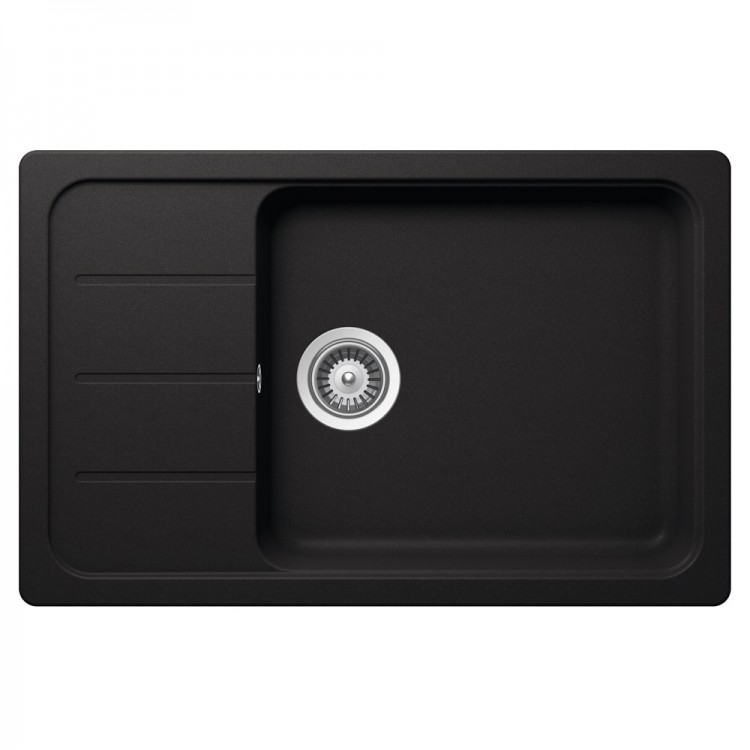 Virtuves izlietne Schock FORMHAUS D-100LS 78x50cm, nero