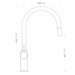 Virtuves izlietnes maisītājs SCHOCK HEKATE, 549120 S