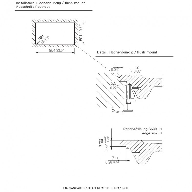 Virtuves izlietne Schock MONO D-150 86x51cm, silverstone