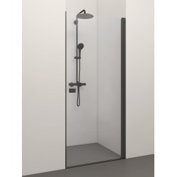 Dušas durvis Stikla Serviss ELEGANTE BLACK 1000mm