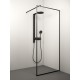 Dušas siena Stikla Serviss KAIRA BLACK Deep1 1200mm