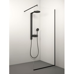 Dušas siena Stikla Serviss KAIRA BLACK 1000mm