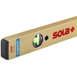 Līmeņrādis ar magnētu un 2 indikatoriem 100cm AZM Sola