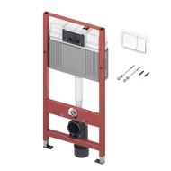 Tualetes modulis TECEbase ar TECEbase skalošanas plāksni baltā krāsā, 9400400