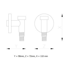 TIA Veļas mašīnas sifons, balts E-693044