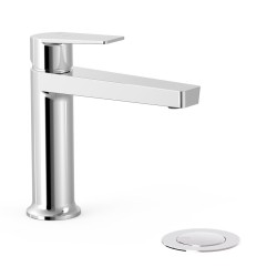 Izlietnes maisītājs ECO PROJECT TRES ar noteces aizvaru, hroms 22110401DA