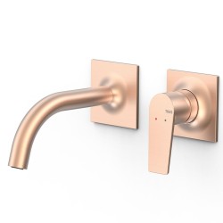 Iebūvējamā izlietnes maisītāja TRES Project dekoratīvā daļa 15.6 cm, 24K matēts rozā zelts 22130001OPM