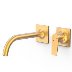 Iebūvējamā izlietnes maisītāja TRES PROJECT dekoratīvā daļa 21.6cm, 24K matēts zelts, 22130002OM