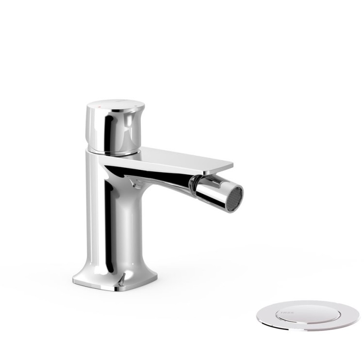 Bidē maisītājs LOFT TRES ar automātisku noteces vārstu, hroms 22212002DA