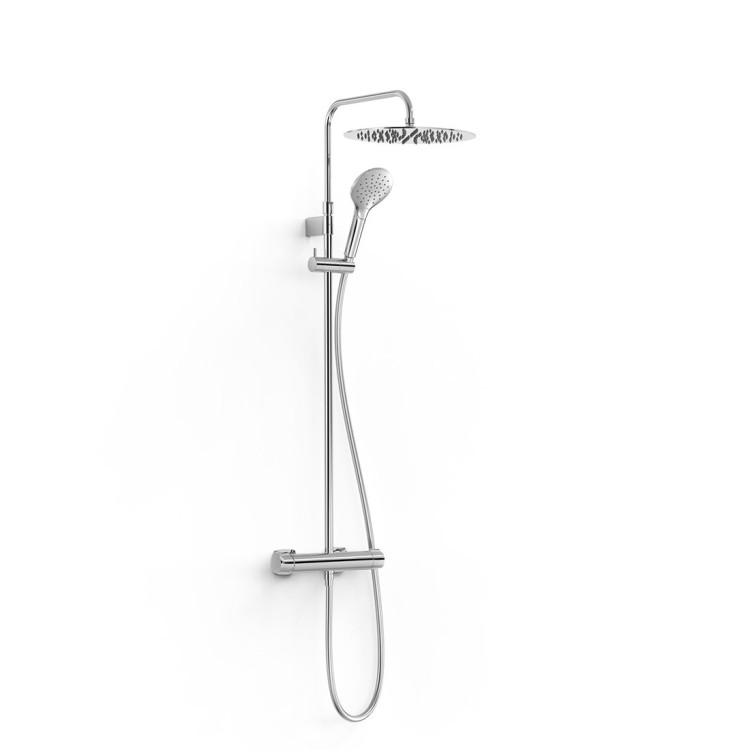 Dušas sistēma TRES LOFT Duo-confort  ar stacionāro un rokas dušu, hroms 22219901