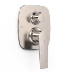 Vannas un dušas iebūvējamā 3-ceļu maisītāja dekoratīvā daļa LOFT TRES, tērauds 22227301AC