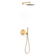 Termostata dušas sistēma iebūvējamā Therm-Box, 24K matēts zelts, 26235004OM