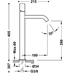 Izlietnes maisītājs STUDY Exclusive TRES, 26130801