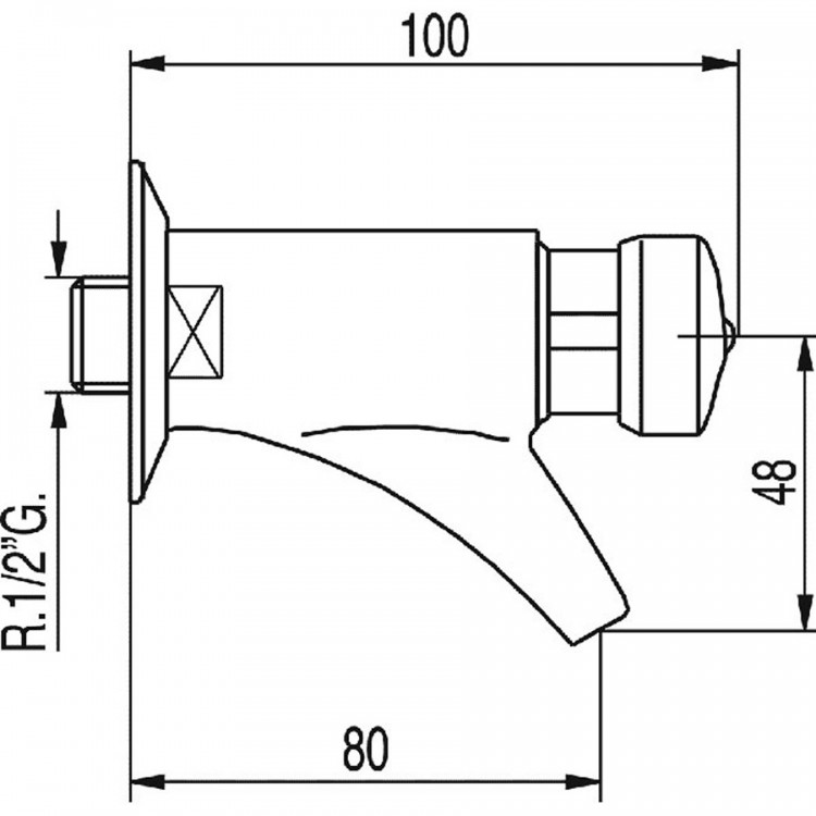 Izlietnes krāns ar taimeri TEMPOTRES, 112100