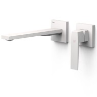 Iebūvējamā izlietnes maisītāja TRES SLIM dekoratīvā daļa 24cm, balts matēts, 20230022BM