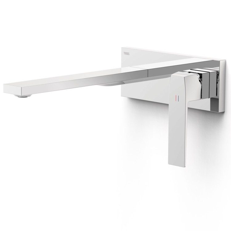 Iebūvējamā izlietnes maisītāja TRES SLIM dekoratīvā daļa 24cm, hroms, 20230032