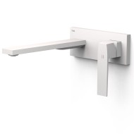 Iebūvējamā izlietnes maisītāja TRES SLIM dekoratīvā daļa 24cm, balts matēts, 20230032BM