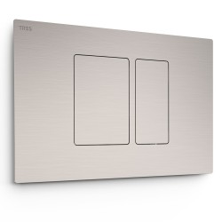 Noskalošanas taustiņš Tres Dual, hroms 25429801