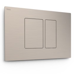 Noskalošanas taustiņš Tres Dual, tērauds 25429801AC