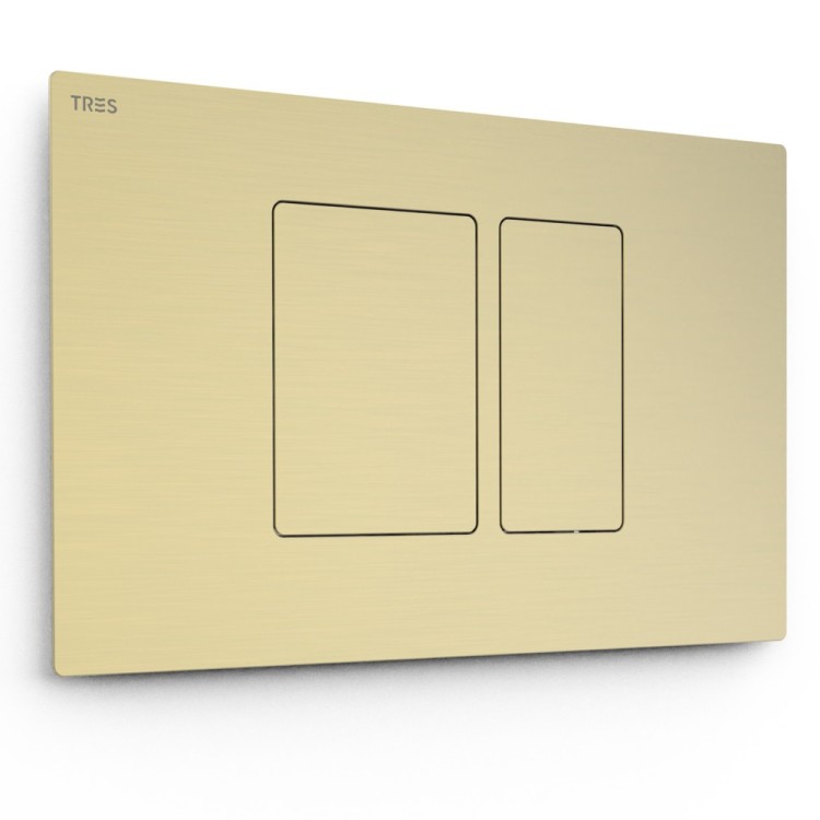 Noskalošanas taustiņš Tres Dual, golden cava 25429801CA