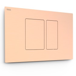 Noskalošanas taustiņš Tres Dual, 24K matēts rozā zelts 25429801OPM