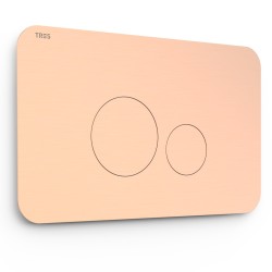 Noskalošanas taustiņš Tres Dual, 24K matēts rozā zelts 25429802OPM