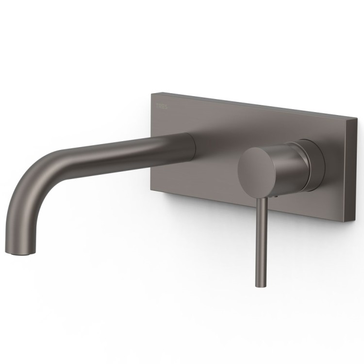 Iebūvējamā izlietnes maisītāja TRES STUDY dekoratīvā daļa 18cm, matēts grafīts, 26230031GR