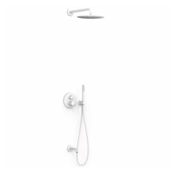 3-virzienu iebūvējamais vannas un dušas maisītājs TRES Study Rapid-Box, balts matēts