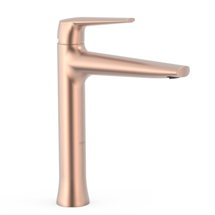 Izlietnes maisītājs paaugstināts TRES FUJI, matēts rozā zelts  28120301OPM